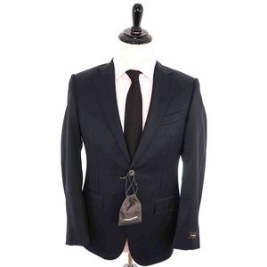 $3,250 ERMENEGILDO ZEGNA - NWT - "MICRONSPHERE" *Closet Staple* Navy Suit - 36S